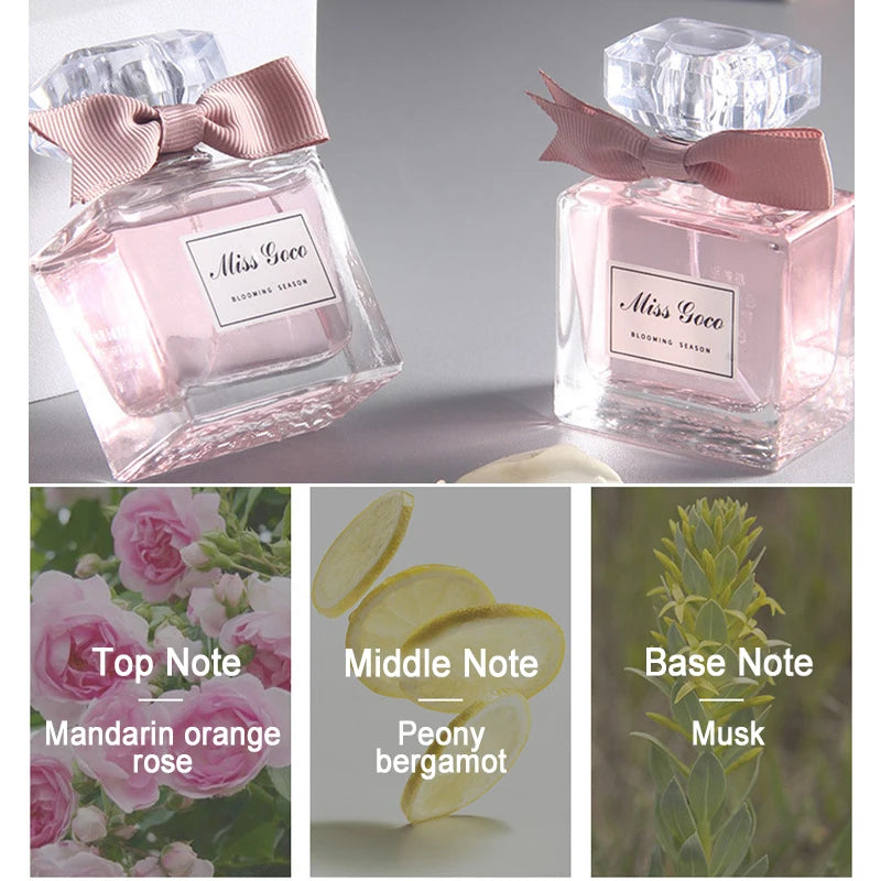 Pink Blossom Sweetheart Perfume, Fresh and Long-lasting Light Fragrance for Women, Floral Fragrance,  for Gift Giving/daily Use