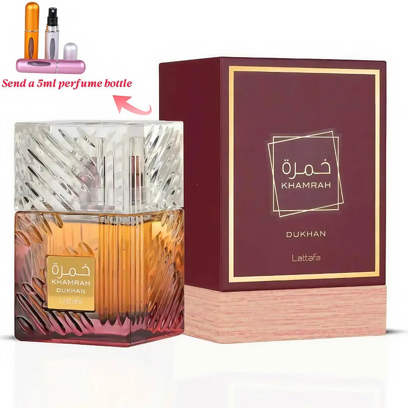 Khamrah Middle Perfumes Árabes Originales Long-lasting Sandalwood and Pine Scent Cologne Men's Luxury Perfume Gift